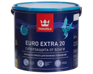 Краска Tikkurila Euro-20 база А 2.7 л